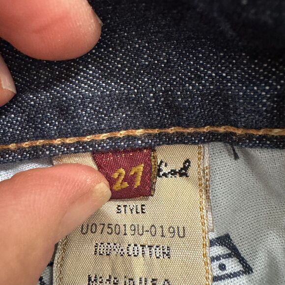 7 For All Mankind Jeans Women's 27 Blue Bootcut Made in USA Denim - Picture 12 of 12